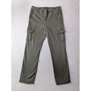 Well Worn Cargo Pants Womens 12/32 Green  Cotton Tencel Blend Stretch